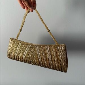 Elegant Gold Evening Clutch